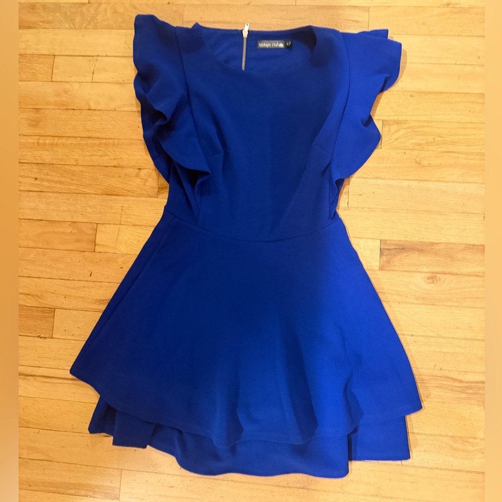 Elegant Blue Mini Dress